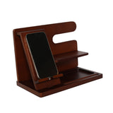 Dark Wood Charging Shelf/Valet by Creative Gifts