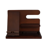 Dark Wood Charging Shelf/Valet by Creative Gifts