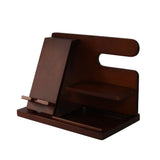 Dark Wood Charging Shelf/Valet by Creative Gifts