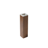 Square Tube Walnut Power Bank Charger by Creative Gifts