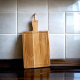 Acacia Wood Cutting Board with Handle by Creative Gifts