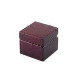 Square Wood Box With Clock & Compass In Piano Finish by Creative Gifts