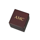 Square Wood Box With Clock & Compass In Piano Finish by Creative Gifts