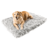 PupRug by Paw.com™ Faux Fur Orthopedic Dog Bed - Rectangle Grey