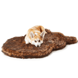 PupRug by Paw.com™ Faux Fur Orthopedic Dog Bed - Curve Brown