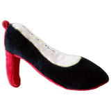 Red Heel Squeaky Dog Shoe Toy by Bonne et Filou