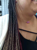 14K Rose Gold Filled Super Sparkly Pastel Crystal Barrel Necklaces by Alexa Martha Designs
