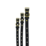 Plain Leather Dog Collar by Bonne et Filou