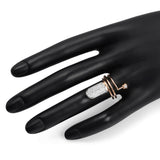 0.49 Carat Genuine White Diamond 14K Rose Gold Ring (G-H Color, SI1-SI2 Clarity)