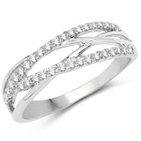 0.26 Carat Genuine White Diamond 14K White Gold Ring (G-H Color, SI1-SI2 Clarity)