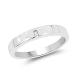 0.05 Carat Genuine White Diamond 14K White Gold Ring (H-I Color, VS-SI Clarity)