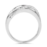 0.84 Carat Genuine White Diamond 14K White Gold Ring (E-F Color, VS-SI Clarity)