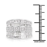 1.68 Carat Genuine White Diamond 14K White Gold Ring (G-H Color, SI1-SI2 Clarity)