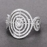 0.79 Carat Genuine White Diamond 14K White Gold Ring (E-F Color, SI1-SI2 Clarity)