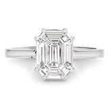 1.03 Carat Genuine White Diamond 18K White Gold Ring