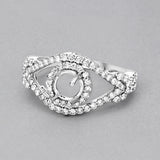0.75 Carat Genuine White Diamond 14K White Gold Ring (I-J Color, SI Clarity)