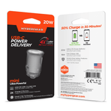 HyperGear Mini 20W USB-C PD + 18W USB Fast Car Charger