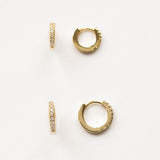CZ Mini Huggie Earring by By Adina Eden