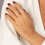 Diamond Star of David Hand Chain 14K by By Adina Eden