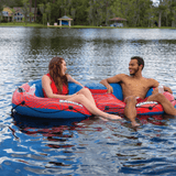 WOW Watersports Ranger 2-Person River Tube with Mesh Bottom and Cup Holders