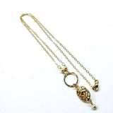 14 K Gold-Filled Hammered Open Circle Filigree Necklace by Alexa Martha Designs
