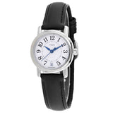 Coach Women's Black Leather Silver Quartz White Dial Watch - 14500084 by Balec Group