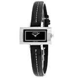 Coach Women's Black Leather Silver Quartz Black Dial Watch - 14500464 by Balec Group