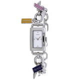 Coach Women's Silver Stainless Steel White Dial White Dial Watch - 14500505 by Balec Group