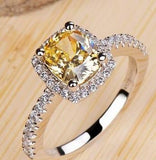 Lunara Crystal Rings in 3 Moonlike Colors
