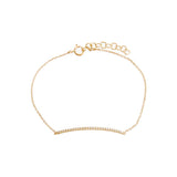 Diamond Pave Bar Bracelet 14K by By Adina Eden