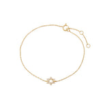Diamond Pave Star Of David Bracelet 14K by By Adina Eden
