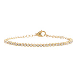 Mini Diamond Tennis Bracelet 14K by By Adina Eden