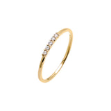 Diamond Pave Accented Dainty Ring 14K by By Adina Eden