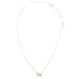 Diamond Pave Bubble Chai Pendant Necklace 14K by By Adina Eden