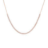 Diamond Thin Half Tennis Necklace 14K by By Adina Eden