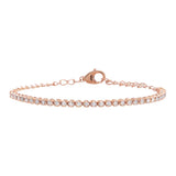 Mini Diamond Tennis Bracelet 14K by By Adina Eden