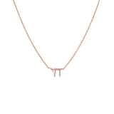 Diamond Pave Chai Necklace 14K by By Adina Eden