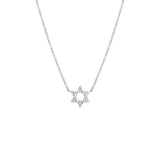 Diamond Pavé Star Of David Necklace 14K by By Adina Eden