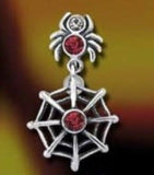 Spider and Web Navel Ring by Fashion Hut Jewelry