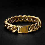 14mm Miami Cuban Link Bracelet 14K Gold Plated by Bling Proud | Urban Jewelry Online Store
