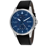 Hugo Boss Men's Aviator Casual Sport Blue Dial Watch - 1513515 by Balec Group