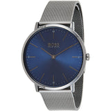 Hugo Boss Men's Mesh Blue Dial Watch - 1513734 by Balec Group