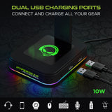 HyperGear RGB Command Station Headset Stand w 6 Color Light Effects
