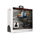 HyperGear Car Caddy Cup Holder Swivel Tray Expandable w Phone Mount