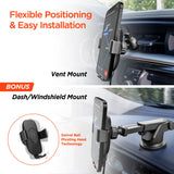HyperGear Gravity 15W Wireless Fast Charge Mount - Hands-Free