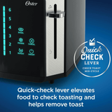 Oster Two-Slice Touchscreen Digital Toaster with Easy Touch Technology - REFURBISHED