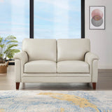 Westcott - Leather Loveseat by Couch.com