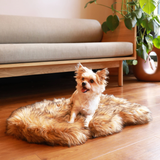 PupRug by Paw.com™ Faux Fur Orthopedic Dog Bed - Curve Sable Tan