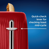 Oster Retro Two-Slice Toaster with Quick-Check Lever - REFURBISHED
