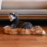 PupRug by Paw.com™ Faux Fur Orthopedic Dog Bed - Curve Sable Tan